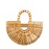 Internet celebrity summer woven bag 2024 forest style girl fashion hollow out large capacity pearl small fragrance handbag trend