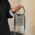 Bags Small Fragrant Pearl Bag 2024 New Collection Forest Sweet Girl Fashion Hollow Handheld Crossbody Woven Bag