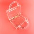 Hengmei's new acrylic women's party handbag with solid grain transparent acrylic dinner bag Acrylic bag