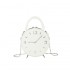 Cute little bag 2024 new Sen style soft girl fashion design Xiaohongshu same one shoulder clock small round bag PU