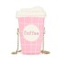 Cute internet celebrity coffee cup chain bag 2024 new Japanese bags, personalized and creative versatile crossbody cylindrical bag for women