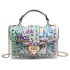 Internet celebrity graffiti transparent jelly bag summer 2024 Korean version fashion graffiti ins Internet celebrity chain shoulder crossbody bag