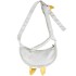 Internet celebrity cute duck head canvas bag for women 2024 new trend funny cute ugly duck student crossbody shoulder bag trend