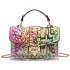 Internet celebrity graffiti transparent jelly bag summer 2024 Korean version fashion graffiti ins Internet celebrity chain shoulder crossbody bag