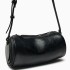 Cross border wholesale ZR women's bag 2024 new oil wax leather mini armpit bag cylindrical bowling cylindrical bag