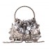 2024 New Handheld Glitter Banquet Bags for Women, Fashionable and Retro Texture Single Shoulder Crossbody Bucket Bag