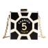 Personalized small bag new 2024 European and American fashion color blocked small round bag Instagram internet famous women's crossbody box bag trend