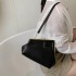 2024 New European and American Fashion Retro Texture Ins Internet Celebrity Women's Single Shoulder Cross Shoulder Triangle Small Square Bag PU