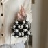 Summer small bag 2024 new small fragrance style pearl single shoulder ins women's single shoulder crossbody hollow woven bag trend