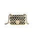 New metal small bag 2024 European and American fashion hollow out personalized shoulder bag ins women's crossbody small square bag trend