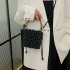 Bags Small Fragrant Pearl Bag 2024 New Collection Forest Sweet Girl Fashion Hollow Handheld Crossbody Woven Bag