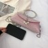 New 2024 European and American women's crossbody bag, popular online circle hand-held fashionable rhinestone retro single shoulder dinner bag