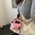 Mini Lipstick Earphones Small Bag for Women 2024 New Korean Edition Fashion Printed Small Single Shoulder Versatile Crossbody Bag