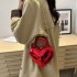 Acrylic Bag 2024 New Forest Sweet and Fashionable Candy Color Handheld Crossbody Chain Love Box Bag Trendy