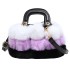 Autumn/Winter Plush Bag 2024 New Forest Soft Girl Color blocked Personalized Plush Ball Single Shoulder Crossbody Bucket Bag Trendy