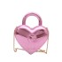 Acrylic Bag 2024 New Forest Sweet and Fashionable Candy Color Handheld Crossbody Chain Love Box Bag Trendy