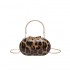 This year's popular bag 2024 new European and American fashion shoulder bag Instagram popular women's retro leopard print box bag