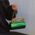 Acrylic bag for women 2024 new European and American candy colored handheld ins fashion niche versatile chain cylindrical bag