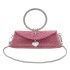 New 2024 European and American women's crossbody bag, popular online circle hand-held fashionable rhinestone retro single shoulder dinner bag