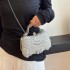 Cross border bag 2024 new European and American fashionable rhinestone handbag ins internet famous women's versatile chain box bag