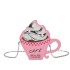 Women's 2024 New Forest Style Fashion Personalized Creative Chain Crossbody Bag Mini Cute Single Shoulder Cake Bag