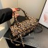 Bags Crossbody Bag for Women 2024 New Style Bag Korean Edition Fashion Leopard Pattern Ins Crossbody Handheld Single Shoulder Small Square Bag PU