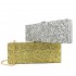 Hengmei manufacturer's new acrylic solid color glitter grip bag cross-border exclusive metal buckle acrylic dinner bag