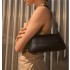 Z Women's Bag 2024 New Product Minimalist Shoulder Bag Solid Color Soft Versatile Underarm Bag Minimalist Stick Bag Trendy