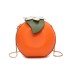 Cross border bag women's bags trend 2024 new personalized and creative versatile single shoulder crossbody chain orange small round bag