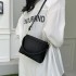 This year's popular bag 2024 new Korean version fashion splicing hand-held white women's crossbody scarf versatile small square bag