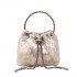 2024 New Handheld Glitter Banquet Bags for Women, Fashionable and Retro Texture Single Shoulder Crossbody Bucket Bag