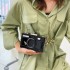 Internet celebrity camera bag new 2022 Korean version fashionable personality ins patent leather shiny surface single shoulder crossbody box bag for women