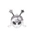 Unique and quirky alien bag for ladies 2024 new Halloween cartoon fashion niche versatile small shoulder bag trend