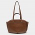 2024 Brown Tote Bag Autumn New Product Fashionable Large Capacity Office Mother and Child Bag Single Shoulder Handheld Shopping Bag