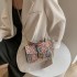 Internet celebrity graffiti transparent jelly bag summer 2024 Korean version fashion graffiti ins Internet celebrity chain shoulder crossbody bag