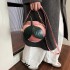 Personalized and creative watermelon bag, 24 cute and sweet girls, fashionable and niche design, western-style shoulder bag, crossbody small round bag