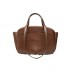 2024 Brown Tote Bag Autumn New Product Fashionable Large Capacity Office Mother and Child Bag Single Shoulder Handheld Shopping Bag