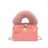 Autumn and winter bags 2024 trendy European and American candy colored bags, internet famous hairy hand-held stylish chain acrylic box bags