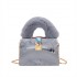 Autumn and winter bags 2024 trendy European and American candy colored bags, internet famous hairy hand-held stylish chain acrylic box bags