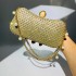 Hengmei Handbag Factory Cross border Exclusive Website Evening Dress Bag New Chain Pearl Handheld Banquet Bag Colorful Mesh Diamond Bag