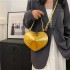 Personalized Love Small Bag 2024 New Forest Style Soft Girl Fashion Bright and Stylish Versatile Single Shoulder Crossbody Love Bag