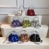 2024 New Handheld Glitter Banquet Bags for Women, Fashionable and Retro Texture Single Shoulder Crossbody Bucket Bag