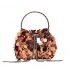 2024 New Handheld Glitter Banquet Bags for Women, Fashionable and Retro Texture Single Shoulder Crossbody Bucket Bag