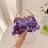 Sparkling small bag 2024 new European and American fashion candy color western-style Xiaohongshu same style women's chain dinner bag