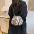 Autumn and Winter Hair Bag 2024 New Collection Forest Sweet Girl Stylish Versatile Shoulder Bag Ins Trendy Leopard Pattern Crossbody Bag