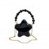 Cute Small Bag 2024 New Forest Sweet Girl Little Fragrant Wind Pearl Handheld Crossbody Chain Star Bag PU