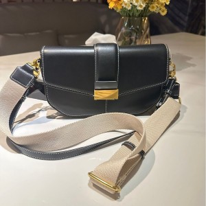 Z Home 2024 New Women's Bag Simple and Versatile Wide Shoulder Strap Cross Shoulder Bag Women's Premium Single Shoulder Organ Tofu Bag