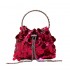 2024 New Handheld Glitter Banquet Bags for Women, Fashionable and Retro Texture Single Shoulder Crossbody Bucket Bag