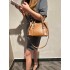 Cross border 2024 brown yellow mini handbag autumn new product, versatile single shoulder crossbody bag for work, commuting, leisure