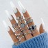 European and American Cross border New Foreign Trade Retro Ring Set Water Drop Geometry Women's Joint Tail Ring RMC-FBA-250